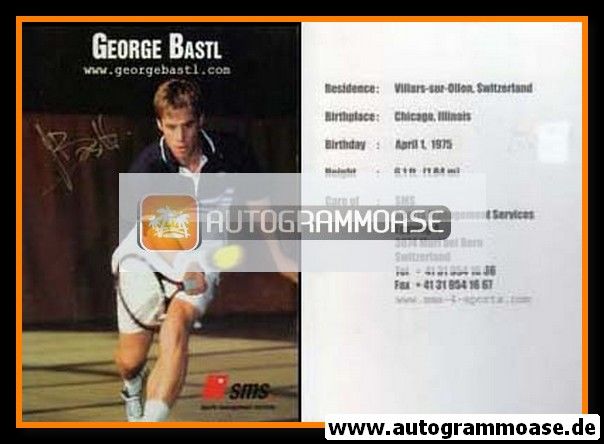 Autogramm Tennis | George BASTL | 1990er (SMS)