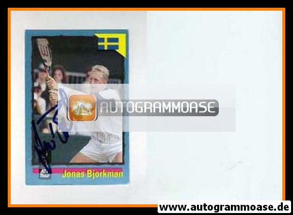 Autogramm Tennis | Jonas BJORKMAN | 1990er (Sabi ATP)