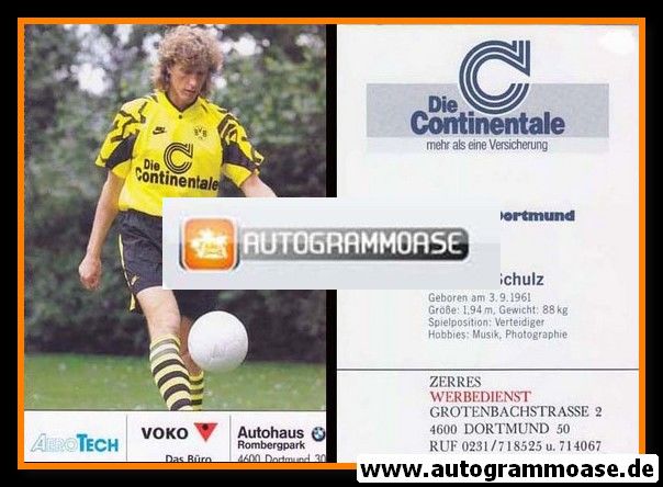 Autogramm Fussball | Borussia Dortmund | 1991 Ball | Michael SCHULZ