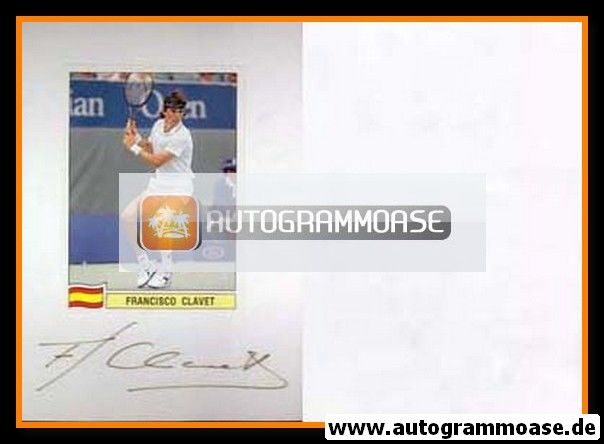 Autogramm Tennis | Francisco CLAVET | 1990er (Sabi)