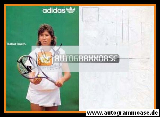 Autogramm Tennis | Isabel CUETO | 1990er (Adidas)