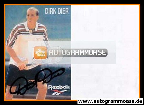Autogramm Tennis | Dirk DIER | 1990er (Reebok)