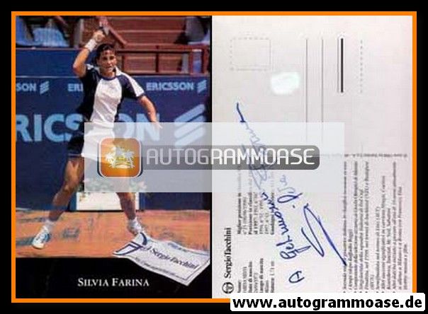 Autogramm Tennis | Silvia FARINA | 1990er (Sergio Tacchini)