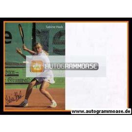 Autogramm Tennis | Sabine HACK | 1990er (Spielszene)