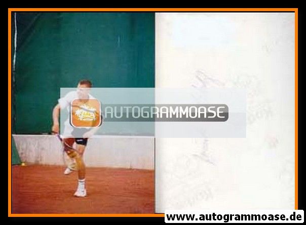 Autogramm Tennis | Dominik HRBATY | 1990er Foto (Spielszene) 1