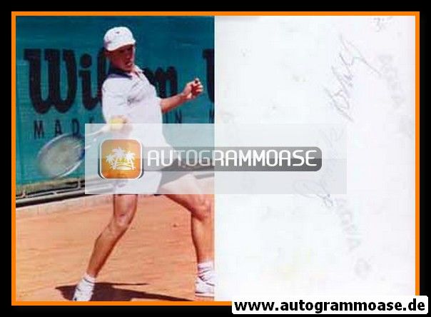 Autogramm Tennis | Dominik HRBATY | 1990er Foto (Spielszene) 2