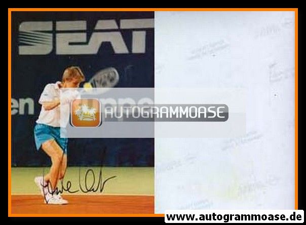 Autogramm Tennis | Anke HUBER | 1990er Foto (Spielszene Color) 1