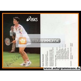 Autogramm Tennis | Karin KSCHWENDT | 1990er (Asics)