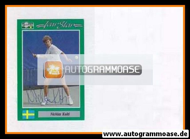 Autogramm Tennis | Nicklas KULTI | 1990er (Sabi Netpro)