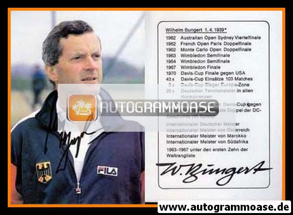 Autogramm Tennis | Wilhelm BUNGERT | 1990er (Portrait Color)