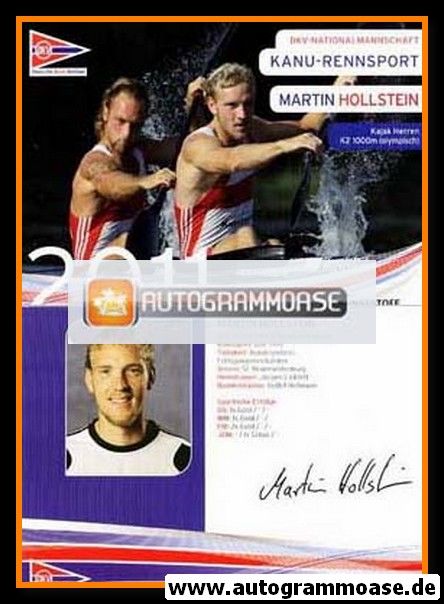 Autogramm Kanu | Martin HOLLSTEIN | 2011 Druck (DKV)