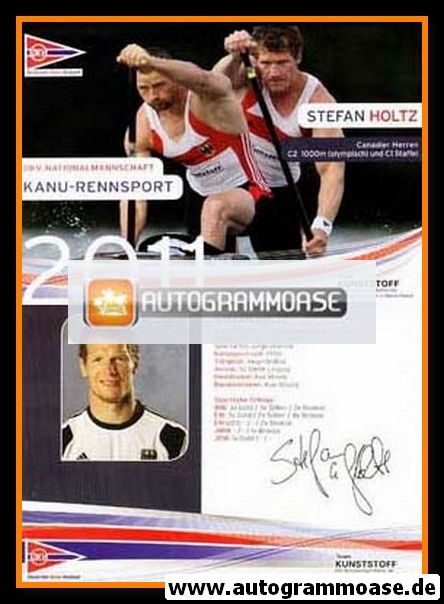 Autogramm Kanu | Stefan HOLTZ | 2011 Druck (DKV)