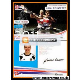 Autogramm Kanu | Anne KNORR | 2011 Druck (DKV)