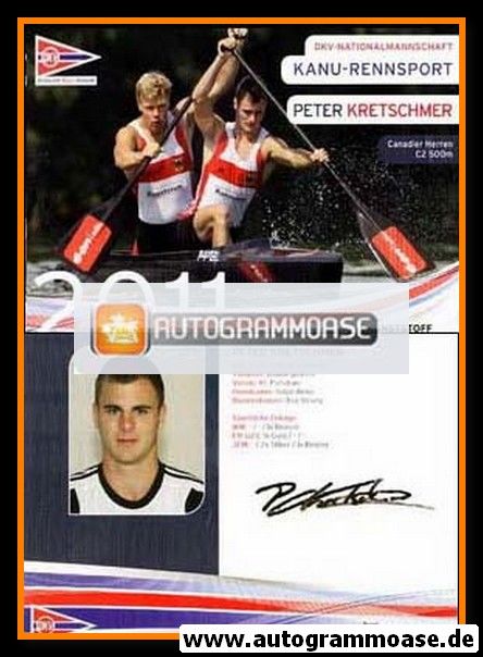 Autogramm Kanu | Peter KRETSCHMER | 2011 Druck (DKV)