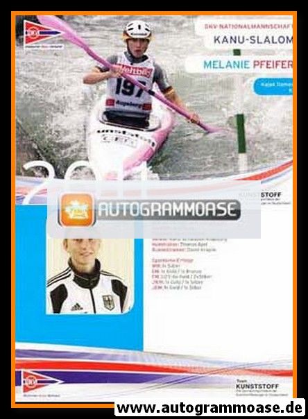 Autogramm Kanu | Melanie PFEIFER | 2011 Druck (DKV)