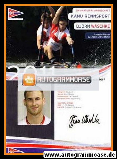 Autogramm Kanu | Björn WÄSCHKE | 2011 Druck (DKV)
