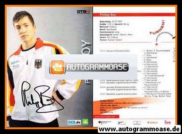 Autogramm Turnen | Philipp BOY | 2009 (DTB)