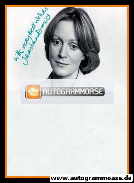 Autogramm Film (UK) | Joanna DAVID | 1970er Foto (Portrait SW)