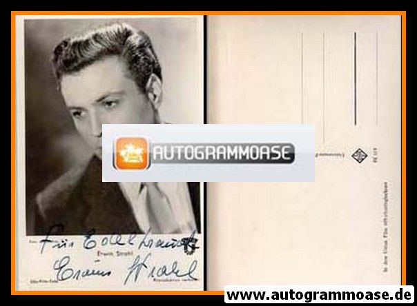 Autogramm Film | Erwin STRAHL | 1952 "Hochzeitsglocken" (UFA)