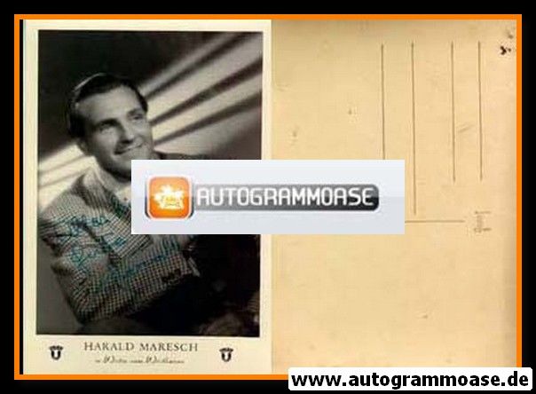 Autogramm Film | Harald MARESCH | 1950 "Wirtin Vom Wörthersee"