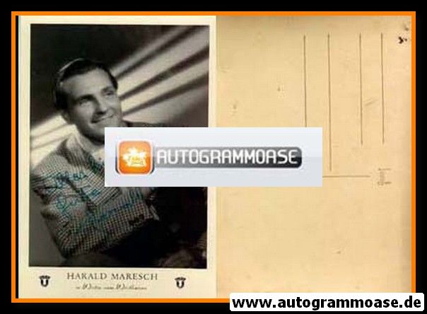 Autogramm Film | Harald MARESCH | 1950 "Wirtin Vom Wörthersee" (Portrait SW Union)