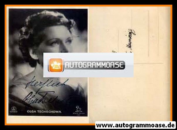 Autogramm Schauspieler | Olga TSCHECHOWA | 1930er (Portrait SW FBZ)