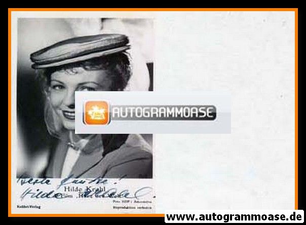 Autogramm Film | Hilde KRAHL | 1952 "Herz der Welt" (Kolibri)