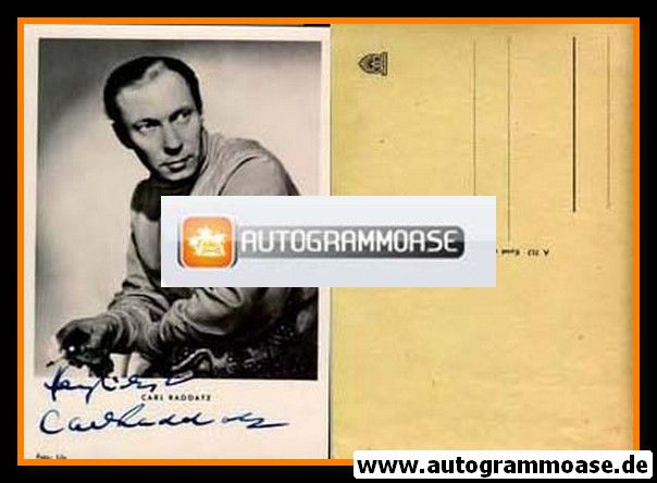 Autogramm Schauspieler | Carl RADDATZ | 1950er (Portrait SW)