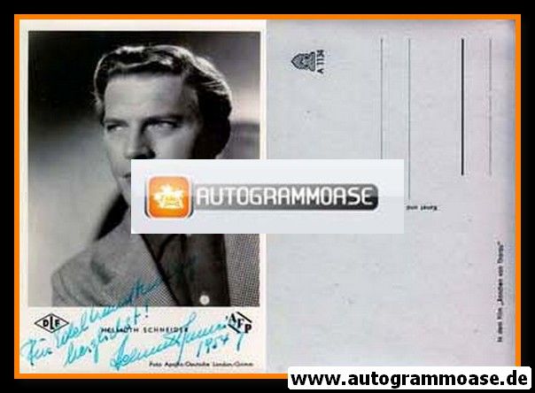 Autogramm Film | Helmuth SCHNEIDER | 1954 "Ännchen Von Thurau" (DLF)