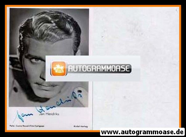 Autogramm Schauspieler | Jan HENDRIKS | 1950er (Portrait SW Rüdel)