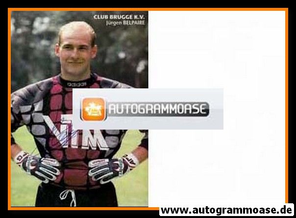 Autogramm Fussball | FC Brügge | 1990er VTM | Jürgen BELPAIRE