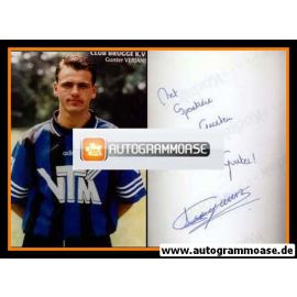Autogramm Fussball | FC Brügge | 1990er VTM Foto | Gunter VERJANS