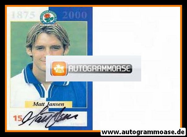 Autogramm Fussball | Blackburn Rovers | 2000 | Matt JANSEN