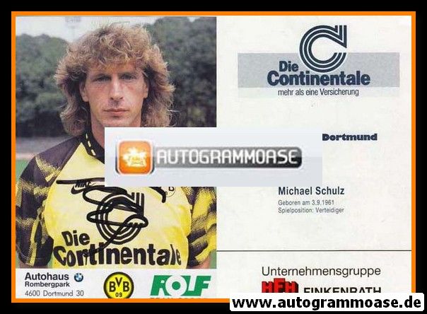 Autogramm Fussball | Borussia Dortmund | 1992 | Michael SCHULZ