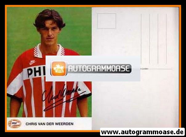 Autogramm Fussball | PSV Eindhoven | 1995 | Chris VAN DER WEERDEN