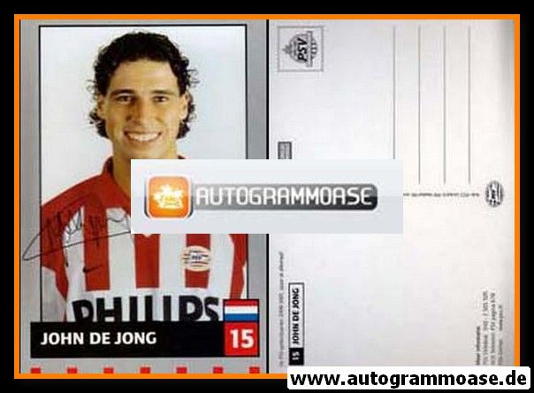 Autogramm Fussball | PSV Eindhoven | 2000 Druck | John DE JONG