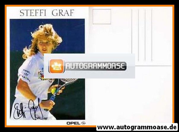 Autogramm Tennis | Steffi GRAF | 1990er Druck (Opel)