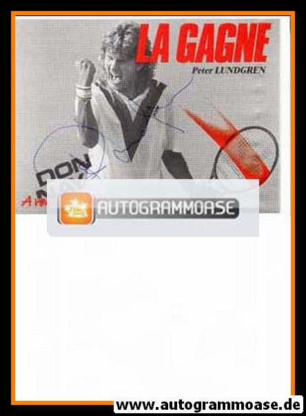 Autogramm Tennis | Peter LUNDGREN | 1990er (Donnay)