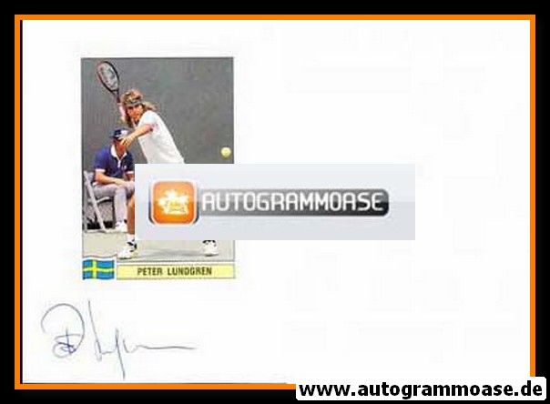 Autogramm Tennis | Peter LUNDGREN | 1990er (Sabi)