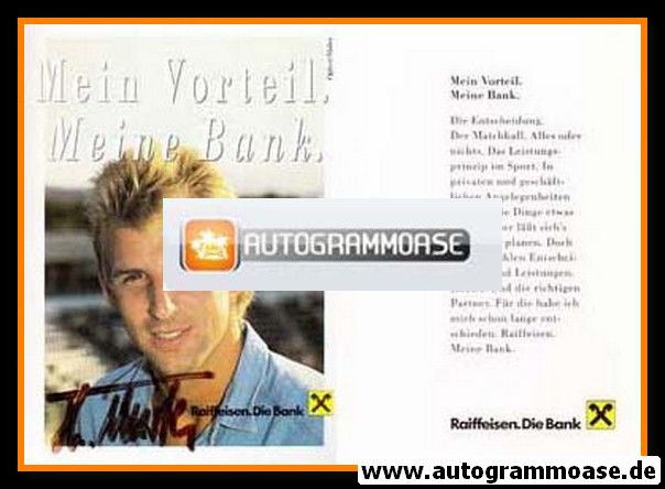 Autogramm Tennis | Thomas MUSTER | 1990er (Raiffeisen)