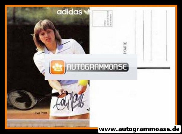 Autogramm Tennis | Eva PFAFF | 1990er (Adidas)