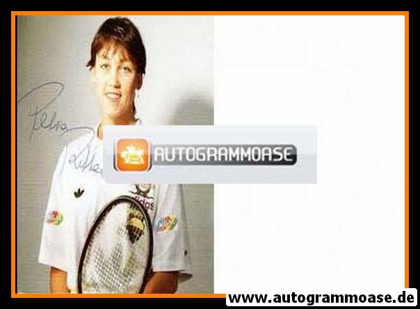 Autogramm Tennis | Petra RITTER | 1990er (Portrait Color)