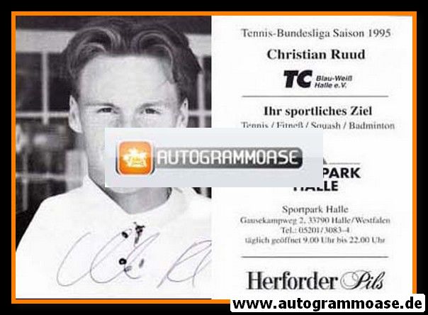 Autogramm Tennis | Christian RUUD | 1995 (Bundesliga)