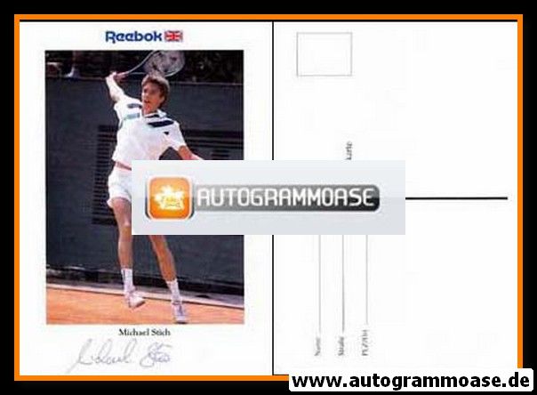 Autogramm Tennis | Michael STICH | 1990er (Spielszene Color) Reebok 2