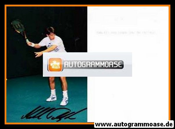 Autogramm Tennis | Mikael TILLSTRÖM | 1990er Foto (Spielszene)