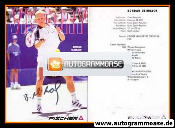 Autogramm Tennis | Bohdan ULIHRACH | 1990er (Fischer)