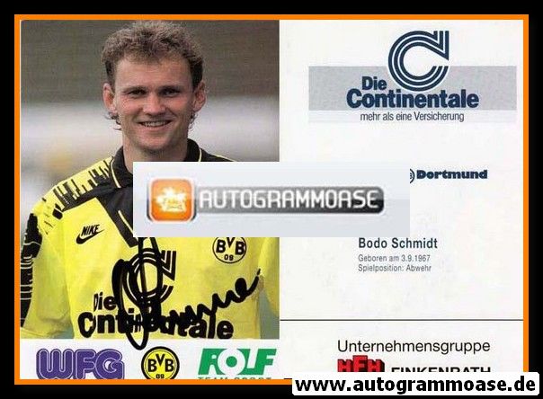 Autogramm Fussball | Borussia Dortmund | 1993 | Bodo SCHMIDT