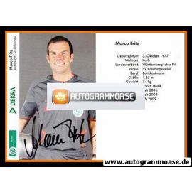 Autogramm Fussball | Schiedsrichter | 2009 Dekra | Marco FRITZ