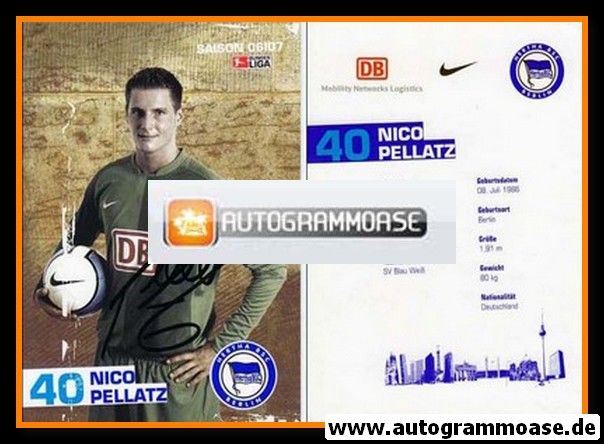 Autogramm Fussball | Hertha BSC Berlin | 2006 | Nico PELLATZ