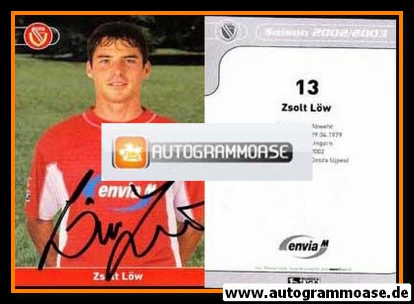 Autogramm Fussball | FC Energie Cottbus | 2002 | Zsolt LÖW
